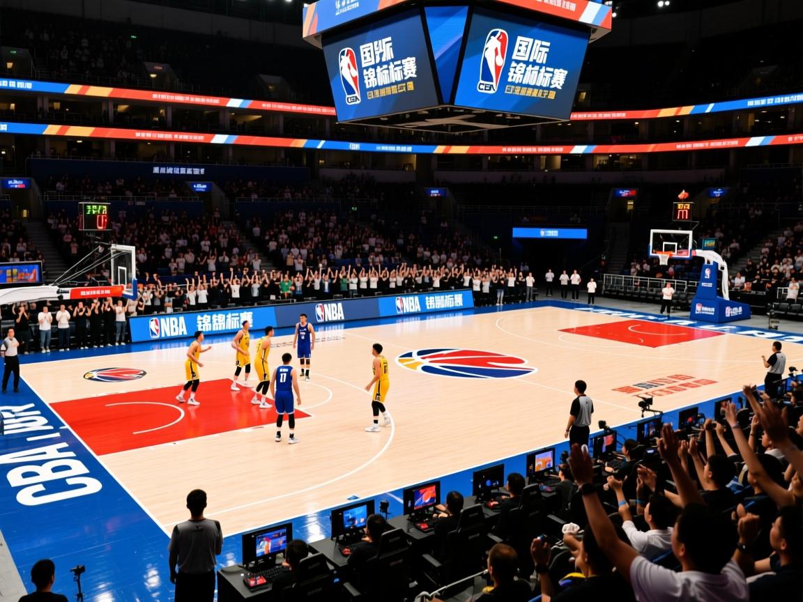 实力碾压对手！国际篮球锦标赛现场观众欢呼  第2张